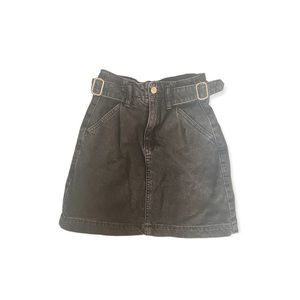 Top Shop Belted Jean Skirt